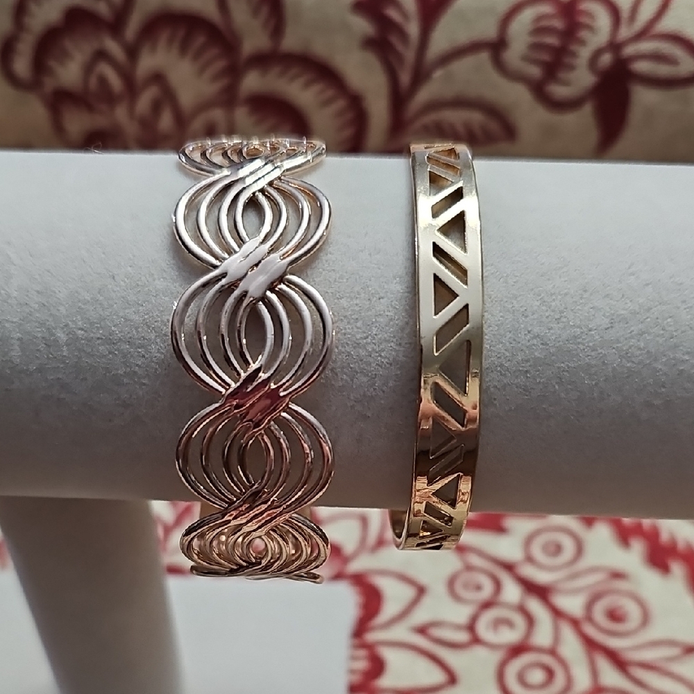 Plunder Gold and Rose Gold Bracelet Duo